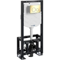 Инсталляция WasserKRAFT Dill 61TLT.010.ME.PG02 для унитаза с клавишей смыва Золото глянцевое