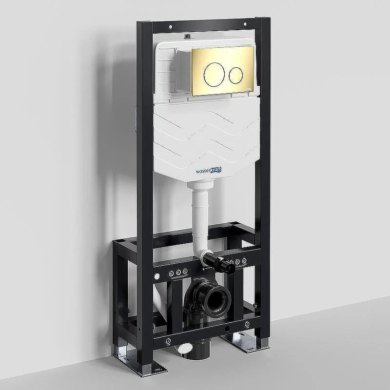 Инсталляция WasserKRAFT Dill 61TLT.010.ME.PG02 для унитаза с клавишей смыва Золото глянцевое
