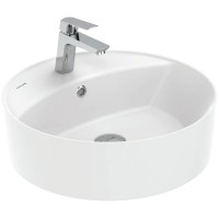 Раковина Creavit Nice 45 NC046-00CB00E-0000 Белая фарфор накладная