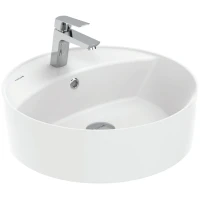Раковина Creavit Nice 45 NC046-00CB00E-0000 Белая фарфор накладная