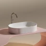 Раковина-чаша Ceramicanova Element 61 CN6048 Белая глянцевая фарфор накладная
