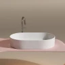 Раковина-чаша Ceramicanova Element 61 CN6048 Белая глянцевая фарфор накладная