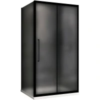 Душевой уголок Abber Schwarzer Diamant 100x80 AG30100BMH-S80BM профиль Черный стекло матовое