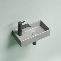 Раковина Ceramicanova Element 41 R CN6051RMH Антрацит матовый фарфор подвесная