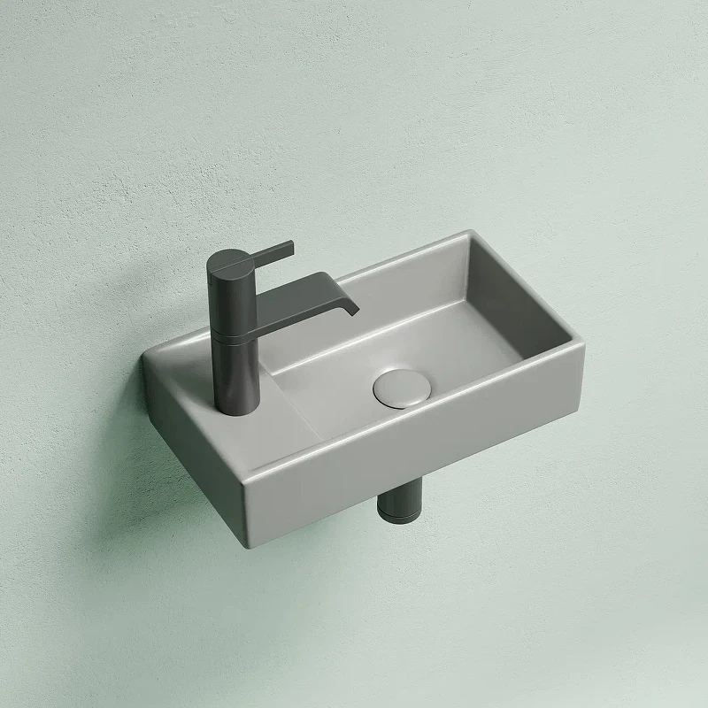 Раковина Ceramicanova Element 41 R CN6051RMH Антрацит матовый фарфор подвесная