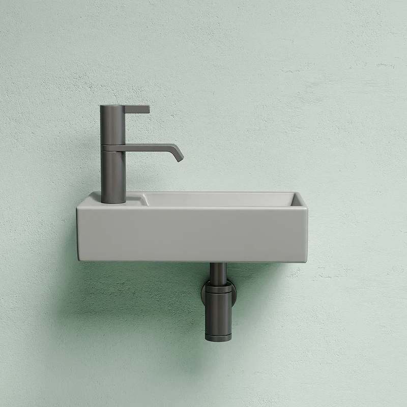 Раковина Ceramicanova Element 41 R CN6051RMH Антрацит матовый фарфор подвесная