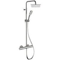 Душевая система Remer Elegance EQ32A8CPUFD25 с термостатом Хром латунь на стену