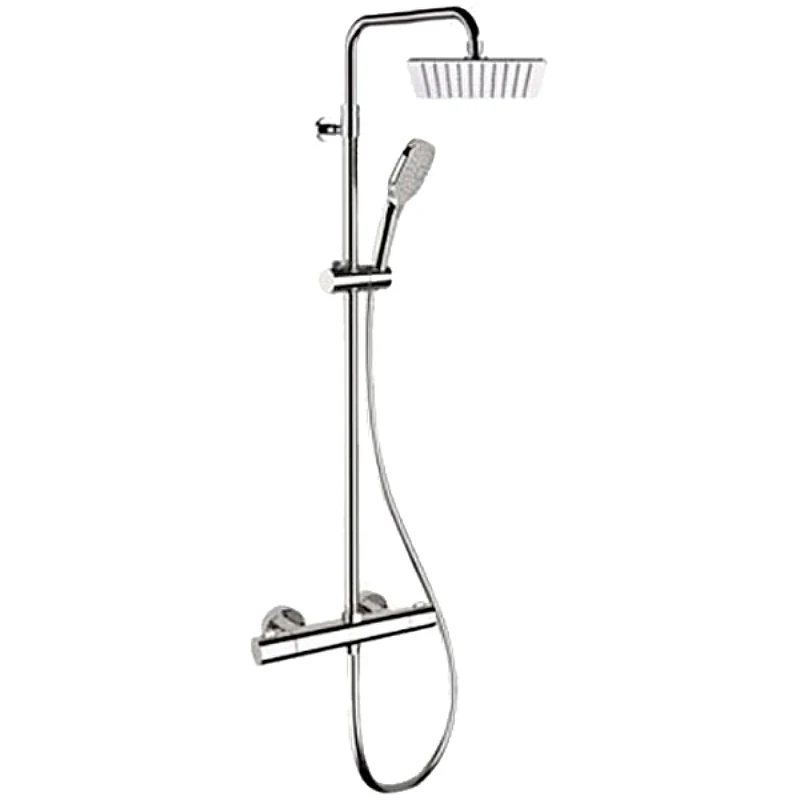 Душевая система Remer Elegance EQ32A8CPUFD25 с термостатом Хром латунь на стену