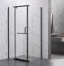 Душевой уголок Veconi Rovigo RV-18B 90x90 RV18B-90-01-C5 профиль Черный матовый стекло прозрачное