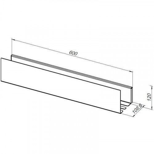 Металлическая полка Aquanet Магнум 60 274182 Черная матовая