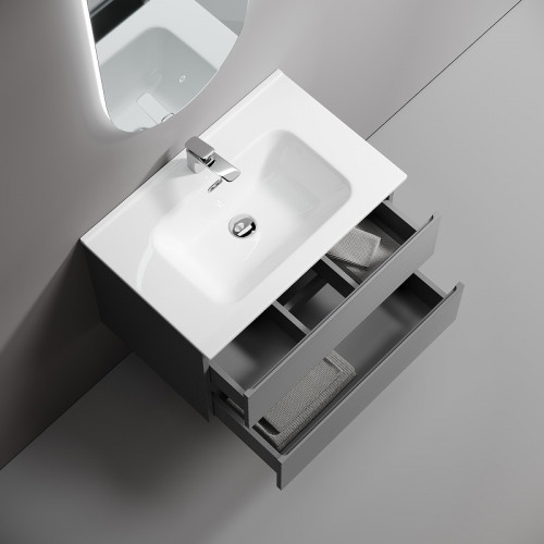 Тумба под раковину Sancos Folk 70 FL70GS подвесная Grey soft