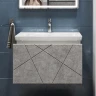 Тумба с раковиной Vigo Geometry 60 033 бетон-com подвесная цвет Бетон Белый
