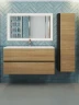 Тумба под раковину Uperwood Barsa 100 293020540 подвесная цвет Черный матовый Дуб сонома
