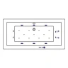 Акриловая ванна Whitecross Savia Duo 170x80 0103.170080.100.ULTRA.GL с гидромассажем
