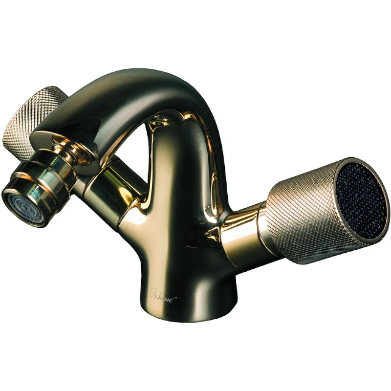 Смеситель для биде Boheme Royal Cristal 296-Royal/CRST black Золото латунь