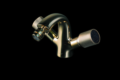 Смеситель для биде Boheme Royal Cristal 296-Royal/CRST black Золото латунь