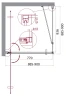 Душевой уголок BelBagno Marmi 90x90 MARMI-A-1-90-C-Cr профиль Хром стекло прозрачное