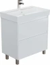 Тумба под раковину Aquanet Nova Lite 2.0 60 346336 цвет Белый глянец
