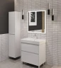 Тумба под раковину Aquanet Nova Lite 2.0 60 346336 цвет Белый глянец