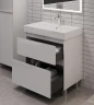 Тумба под раковину Aquanet Nova Lite 2.0 60 346336 цвет Белый глянец