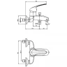 Смеситель для ванны Paini Trento TRCR111LMKM Хром