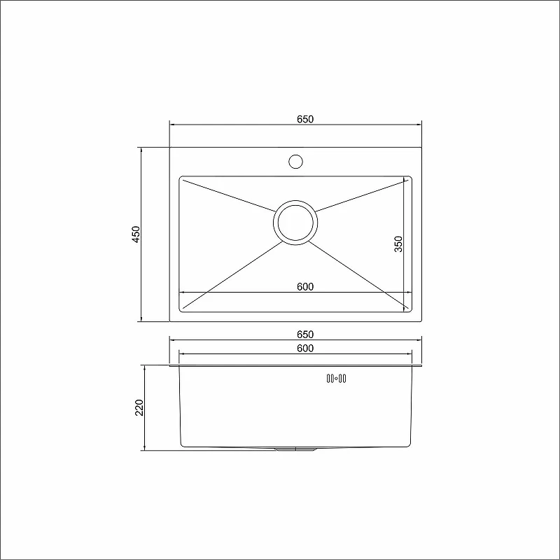 Кухонная мойка Mixline Pro 65 552936 цвет Сатин