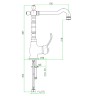 Смеситель для раковины Webert Aurora AU831802010 Золото