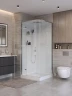 Душевая кабина BelBagno Uno 90х90 L UNO-CAB-A-1-90-C-Cr-Bi-TOP-L без гидромассажа