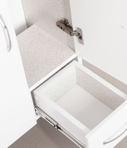 Тумба под раковину Style Line Эко Стандарт 10 Ладога 50 Белый глянец МДФ / ЛДСП