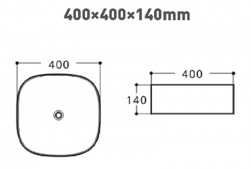 Раковина-чаша Aquanet Trend-1-MB 40 273684 Черная матовая фаянс накладная