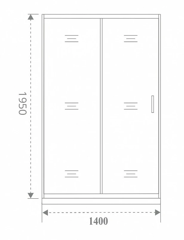 Душевая дверь Good Door Antares WTW-140-C-CH 140 профиль Хром стекло прозрачное