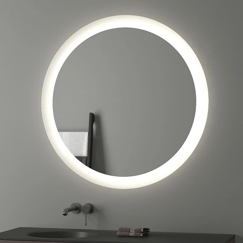 Зеркало Evoform Ledshine d100 BY 2527 с подсветкой 25.5 W - без выключателя - нейтральный белый свет стекло