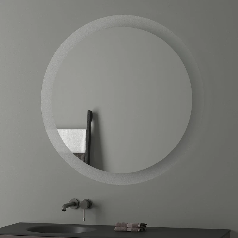 Зеркало Evoform Ledshine d100 BY 2527 с подсветкой 25.5 W - без выключателя - нейтральный белый свет стекло