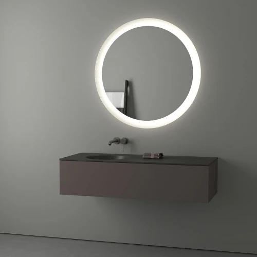 Зеркало Evoform Ledshine d100 BY 2527 с подсветкой 25.5 W - без выключателя - нейтральный белый свет стекло