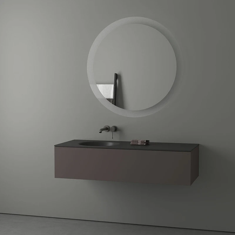 Зеркало Evoform Ledshine d100 BY 2527 с подсветкой 25.5 W - без выключателя - нейтральный белый свет стекло
