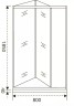 Душевая дверь Good Door Infinity SD-80-C-CH 80 профиль Хром стекло прозрачное