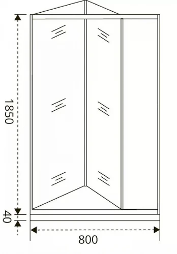 Душевая дверь Good Door Infinity SD-80-C-CH 80 профиль Хром стекло прозрачное