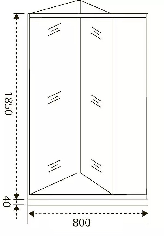 Душевая дверь Good Door Infinity SD-80-C-CH 80 профиль Хром стекло прозрачное