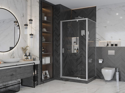 Душевая стенка Ambassador Elysium 100 100KX профиль Хром cтекло прозрачное