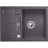 Кухонная мойка Blanco Metra 45S Compact 519573 Темная скала искусственный камень (литьевой мрамор) встраиваемая сверху, встраиваемая снизу