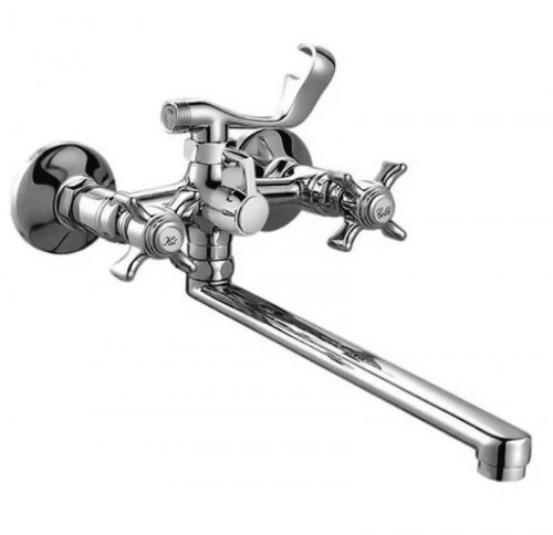 Смеситель для ванны Frap H24 F2124 универсальный Хром латунь на стену