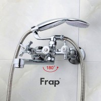 Смеситель для ванны Frap H24 F2124 универсальный Хром латунь на стену