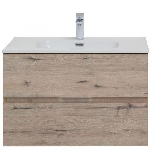 Тумба под раковину Aquanet Алвита New 80 277517 подвесная Дуб Веллингтон МДФ / ЛДСП