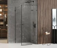 Душевой уголок New Trendy Avexa Black 80х120 R EXK-1571 профиль Черный стекло прозрачное