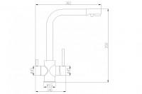 Смеситель для кухни ZorG Steel Hammer SH 552 BLACK CR Черный матовый латунь на столешницу