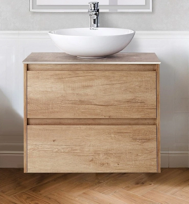 Тумба под раковину BelBagno Kraft 60 KRAFT-600-2C-SO-RNN подвесная Rovere Nebrasca Nature МДФ / ЛДСП