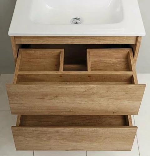 Тумба под раковину BelBagno Kraft 60 KRAFT-600-2C-SO-RNN подвесная Rovere Nebrasca Nature МДФ / ЛДСП