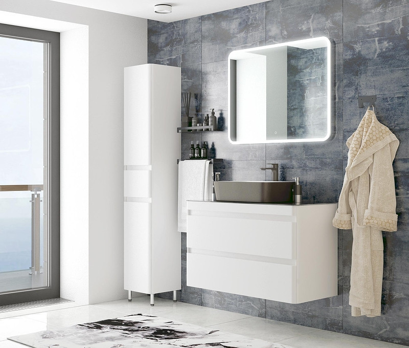 Столешница под раковину Corozo Алабама 80 SD-00001632 цвет Черный