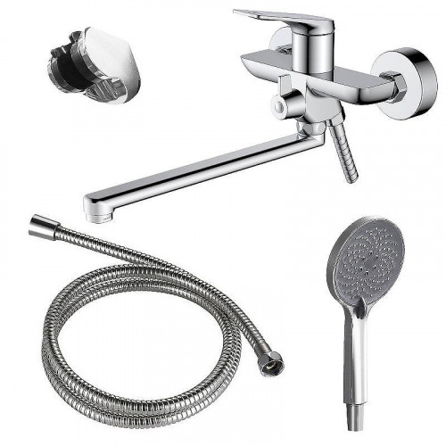 Смеситель для ванны Azario Lursy AZ-K1749 универсальный цвет Хром