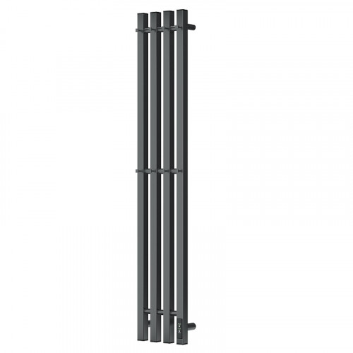 Электрический полотенцесушитель APEXTERMO Sirius 1100x180 SR10113GF с крючками цвет Графит металлик